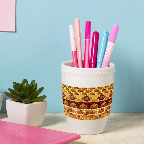 Miniatura 6 de allydrew Cinta decorativa Washi para álbumes de recortes, papelería, diario, fabricación de tarjetas (12 rollos), diversión de calabaza
