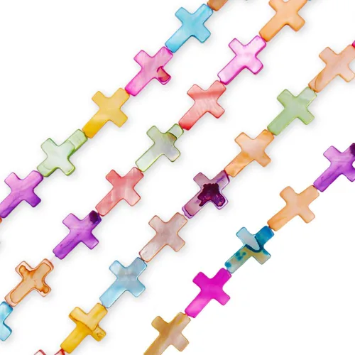 Miniatura 16 de Firstmeet 160 cuentas de madreperla natural de 0.236 pulgadas (0.236 in), cuentas redondas para hacer joyas, collares, pulseras y aretes
