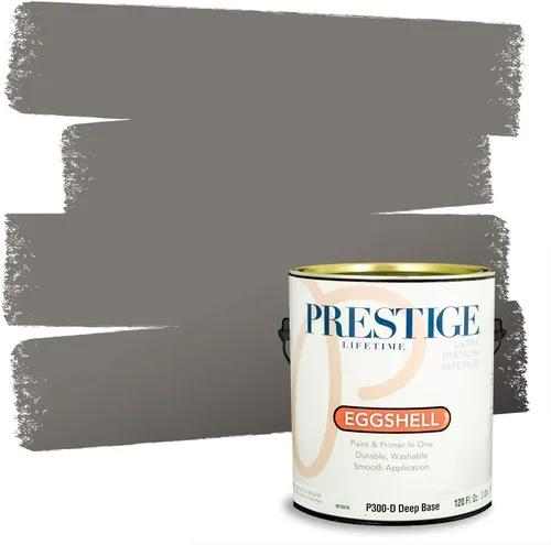 Miniatura 57 de PRESTIGE Paints - Pintura interior e imprimación en uno, 1 galón, cáscara de huevo, pimienta envejecida