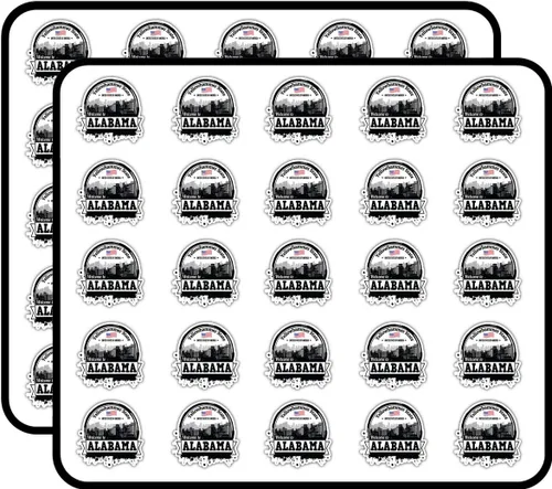 Alabama State USA Grunge Label - Adhesivo decorativo para álbumes de recortes, calendarios, artes, manualidades para niños, álbumes, diarios de