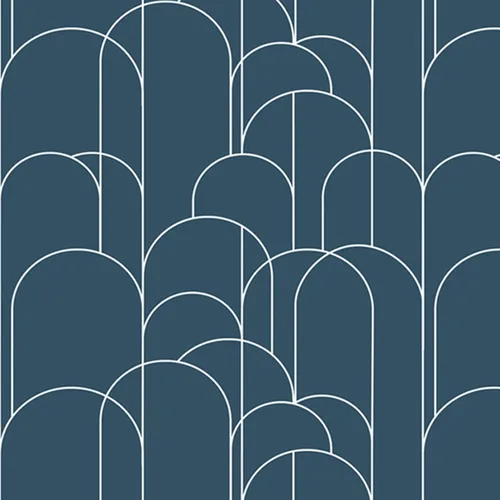 Miniatura 9 de LXCREAT Papel tapiz azul despegar y pegar, papel tapiz geométrico moderno, 17.71 in X 118 in, papel de contacto autoadhesivo removible mate, fácil