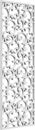 Miniatura 118 de Wheatland Paneles de pared decorativos de madera con calado, 9 3/8 pulgadas de ancho x 24 3/8 pulgadas de alto x 1/4 de alto, nogal