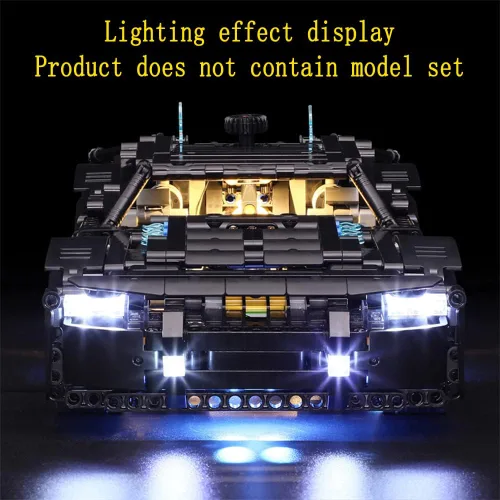Miniatura 7 de GEAMENT Kit de luces LED compatible con Lego The Batman – Batmobile – Juego de iluminación para modelo Technic 42127 (modelo no incluido)