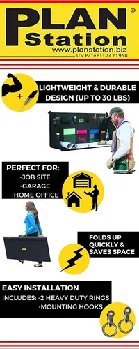 Miniatura 7 de PRO WS3800 - Escritorio portátil de pie, banco de trabajo, estación, almacenamiento para lugar de trabajo, garaje, oficina, tienda, superficie
