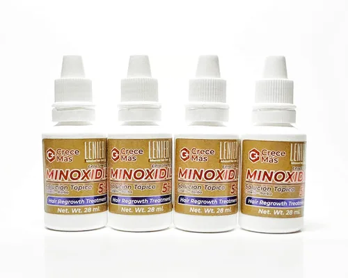 Miniatura 4 de Lenier Crece Mas Tratamiento de Regreso del Cabello (Solución Tópica) con Minoxidil 5% Pack de 4 (0.9 fl oz cada uno)