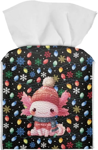 Miniatura 17 de 250th Anniversary Square Tissue Box Cover Pu Leather Tissue Holder Facial Paper Cover Waterproof Toilet Paper Holder for Bathroom Bedroom Modern