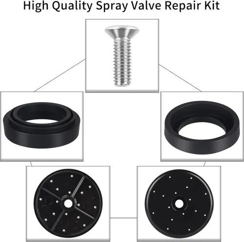 Miniatura 5 de Kit de reparación de válvula de pulverización para la mayoría de grifos de fregadero comerciales, pulverizador de preenjuague de 1.42 GPM táctil