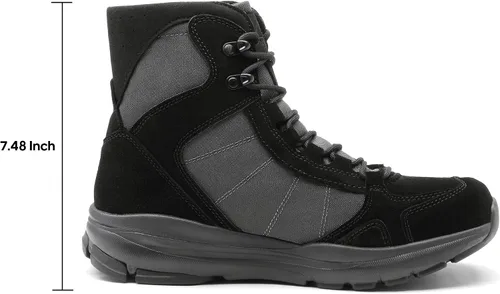 Miniatura 2 de NORTIV 8 Botas de trabajo tácticas militares ligeras para hombre, botas de combate para motocicleta al aire libre