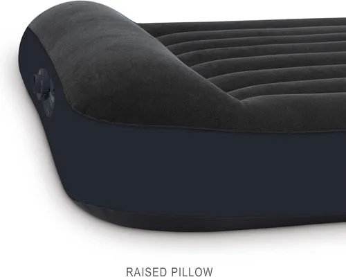 Miniatura 3 de Intex Dura-Beam Standard Pillow Top Cama de Aire Inflable Cómoda con Bomba Eléctrica Integrada y Bolsa de Transporte, Tamaño Individual, Azul
