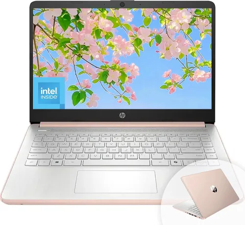 Miniatura 7 de Laptop HP HD de 14" para estudiantes y negocios, Intel Quad-Core N150, 8 GB de RAM, 128 GB UFS, 1 año de Office 365, cámara web, HDMI, Bluetooth