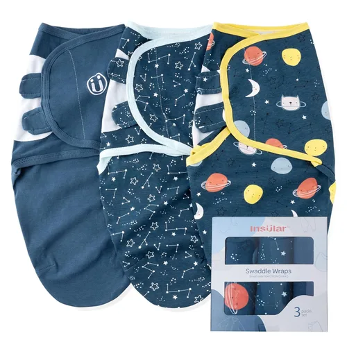 Miniatura 13 de insular Sacos para envolver al bebé, manta para recién nacido y bebé, juego de velcro ajustable para niños y niñas, saco de dormir de algodón suave