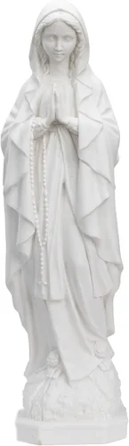 Miniatura 7 de THE FAITH GIFT SHOP Estatua Blanca Nuestra Señora de Lourdes (24")