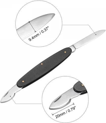 Miniatura 3 de uxcell Cuchillo de extracción de caja de reloj con parte trasera de reloj herramienta de extracción de doble uso, removedor de batería de acero