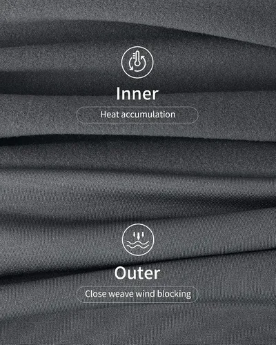Miniatura 3 de WEERTI Ropa interior térmica para hombre, capa base de tela polar con forro polar