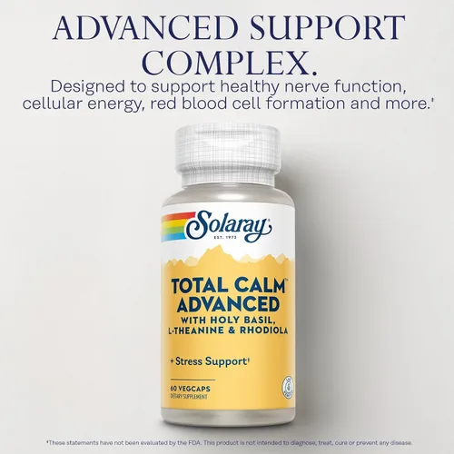 Miniatura 3 de SOLARAY Total Calm Advanced Veg Cápsulas 60