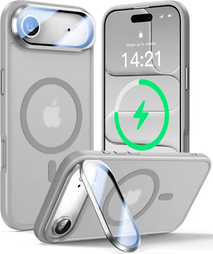 Miniatura 40 de VOFATA - Funda magnética para iPhone 17 Pro Max, cubierta para cámara con soporte, protección completa para la cámara, compatible con MagSafe