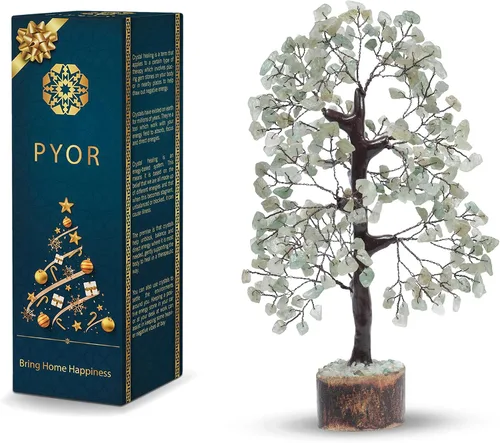 Miniatura 10 de PYOR Árbol de Gemas de Cuarzo Rosa, Árbol de Cristales, Decoración de Reiki, Regalos de Cristal para Mujeres, Cristales de Cuarzo Rosa, Feng Shui
