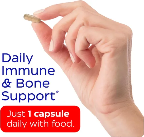 Miniatura 5 de Enzymedica Vitamina D3 K2, 5000 UI Vegan D3 + 90 mcg MK-7, suplemento a base de plantas con hongos shiitake y fibra prebiótica para apoyo óseo e