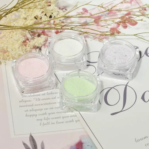 Miniatura 4 de 12 botellas de uñas con purpurina de azúcar en polvo holográfico brillante de azúcar para uñas, decoración de uñas, manualidades