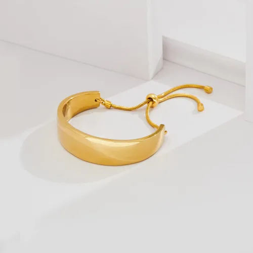 Miniatura 4 de LILIE&WHITE Pulsera de oro para mujer, estilo bohemio, pulsera de plata, pulsera de regreso a clases, pulsera abierta, joyería