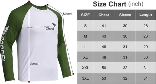 Miniatura 5 de Rodeel Marlin - Camiseta de pesca prémium con protección solar UPF +50, transpirable, manga larga para hombre
