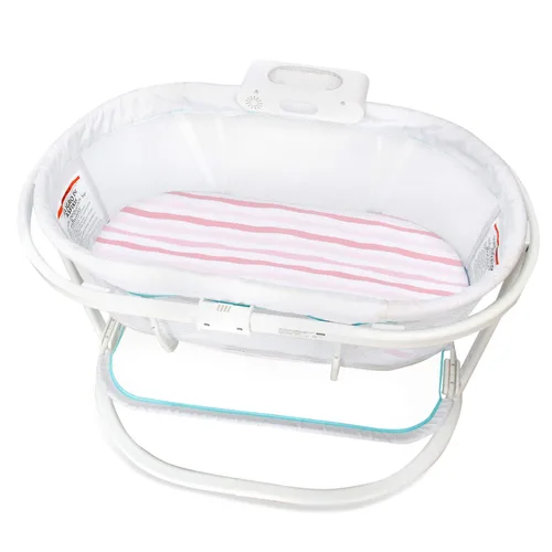 Miniatura 4 de Sábanas ajustadas de moisés compatibles con el moisés Fisher-Price Soothing Motions/Luminate y el moisés portátil Chicco LullaGo Anywhere, paquete
