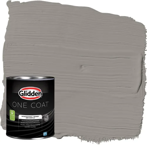 Miniatura 37 de Glidden Pintura Interior + Imprimación: Gris/Plata Antigua, Una Capa, Satinado, 1 Galón