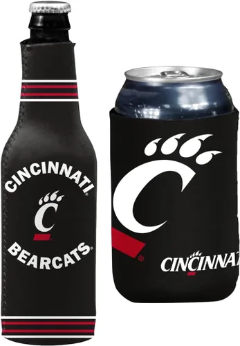 Miniatura 75 de College Team Color Logo Can & Bottle Holder Insulator Beverage Cooler Set