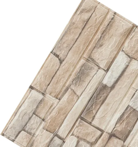 Miniatura 14 de ECYC Ltd Paneles de pared de espuma de ladrillo 3D de 13.78 x 30.31 x 0.18 pulgadas, paneles de papel tapiz de espuma autoadhesivos, calcomanías