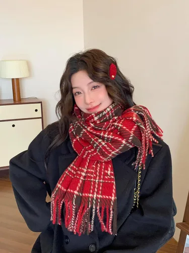 Miniatura 75 de iCuviy Bufanda grande de moda para invierno, chales y envolturas para mujer, extra suave, sensación de cachemira, bufandas frías para mujer