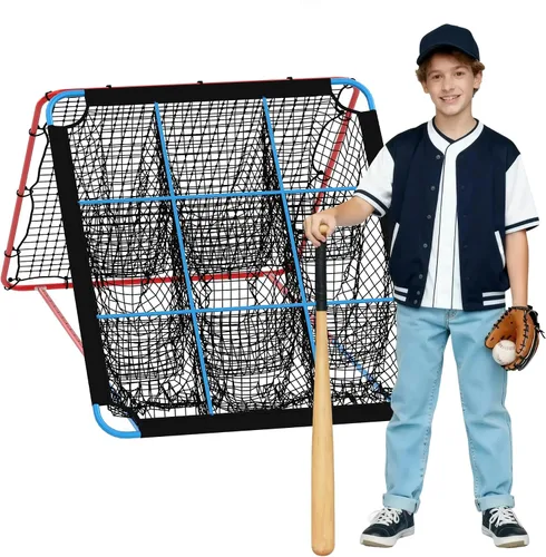 Miniatura 7 de 2-in-1 Baseball Pitching and Rebound Net, Trainer and Return Screen for Pitching Practice