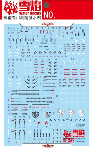 Miniatura 2 de ANSAI Calcomanías fluorescentes para Hobby RG 1/144 Hi Nu Hi v Scale Model kit
