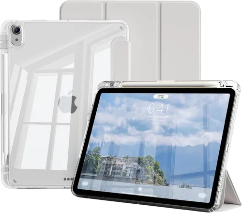Miniatura 10 de Funda para iPad Air de 11 pulgadas M3/M2 (2025/2024), iPad Air de 5ª/4ª generación (2022/2020) de 10.9 pulgadas con soporte para lápices, funda