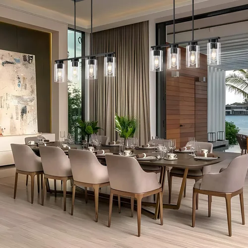 Miniatura 9 de Luces de isla para cocina, 4 luces negras para comedor sobre mesa, iluminación moderna para isla de cocina, casa de campo, isla de cocina, lámparas