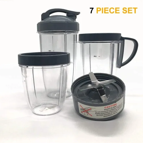 Miniatura 8 de Juego de tazas y cuchillas para sistema mezclador de licuadora de alta velocidad NutriBullet de repuesto, piezas de repuesto de la serie nutribullet