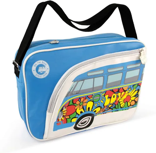 Miniatura 13 de BRISA VW Collection - Bolso bandolera de viaje Volkswagen con motivo de autocaravana VW T1 (parte delantera de autobús/rojo)