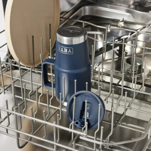 Miniatura 4 de YETI Rambler - Taza de viaje de 20 onzas con tapa abatible con popote, acero inoxidable, aislada al vacío, a prueba de fugas, apta para portavasos