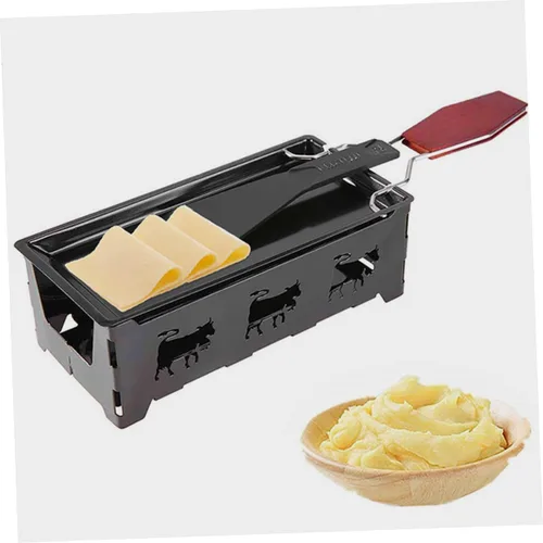 Miniatura 8 de BESTOYARD 1 juego de parrilla de queso de acero al carbono bandeja de hornear Raclette parrilla de mesa para queso a la luz de las velas de queso