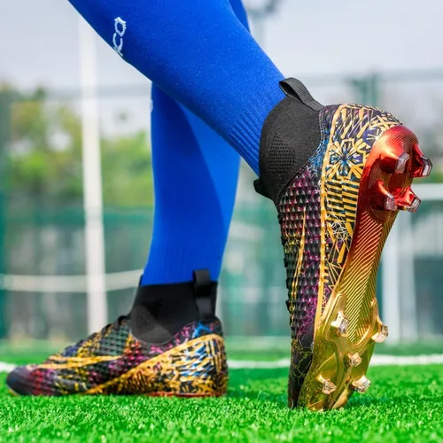 Miniatura 5 de Maylrvjv Tacos de fútbol unisex ligeros zapatos de fútbol para hombres y mujeres