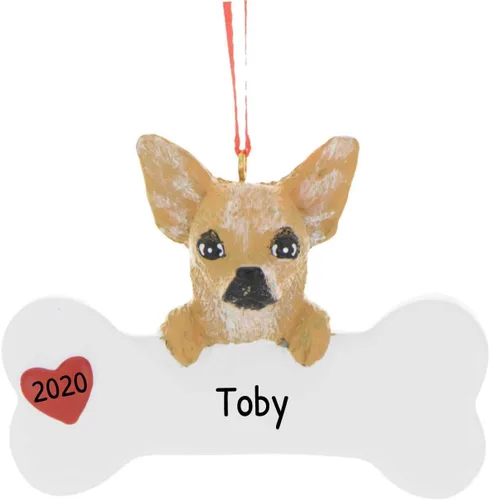 Miniatura 37 de Adornos de Navidad personalizados para perros 2024 – Adornos navideños de hueso de perro Husky para amantes de los perros, adorno de primera Navidad