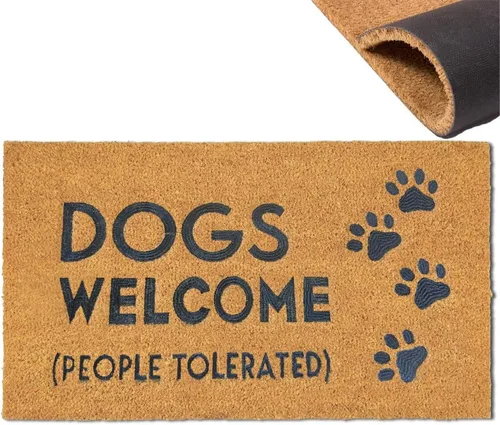 Miniatura 9 de Tapete de fibra de coco para exteriores para la entrada del hogar, As FOR ME and My House We Will Serve The Funny Doormats, felpudo de puerta