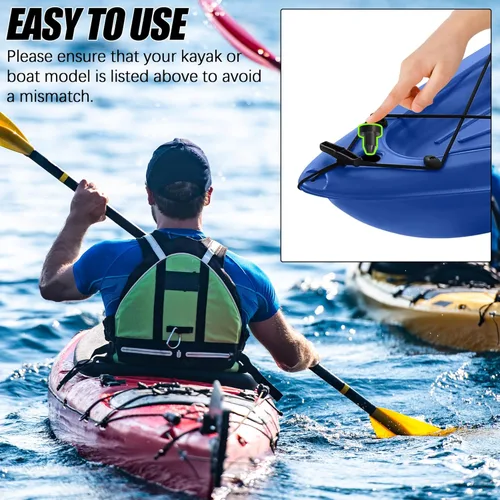 Miniatura 5 de TonGass Paquete de 6 tapones de drenaje de kayak de 1/2 pulgada para kayak de neopreno compatibles con Sun Dolphin Aruba 8 SS 10 Bali 8 Excursion 10