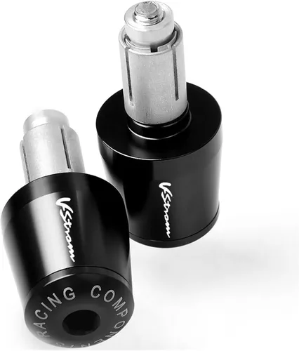 Miniatura 3 de Empuñaduras de manillar CNC de 0.866 in para Suzuki V-Strom DL650 DL1000 Vstorm DL 650 1000 Extremo del mango (color negro)