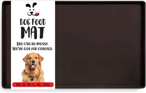 Miniatura 11 de DogBuddy Tapete de comida para perros – Tapete impermeable para comida y agua, tapete de silicona para alimentación de mascotas para pisos, mantel