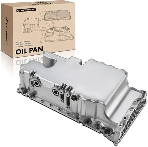 A-Premium Cárter de aceite de motor con tapón de drenaje compatible con Volvo C30 07-13, C70 05-13, S40 04-12, V40 Cross Country 13-14, V50 05-10,