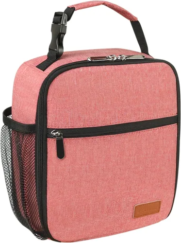Miniatura 14 de Femuar Bolsa de almuerzo para hombres, mujeres y adultos, pequeña para oficina, trabajo, picnic, bolsa de almuerzo portátil reutilizable, color negro