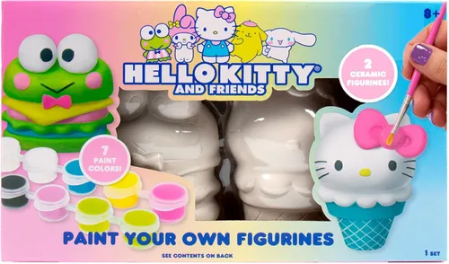 Sanrio Hello Kitty y sus amigos pinta tus propias figuritas Kit de Arte y Manualidades Figuras de Hello Kitty y sus amigos