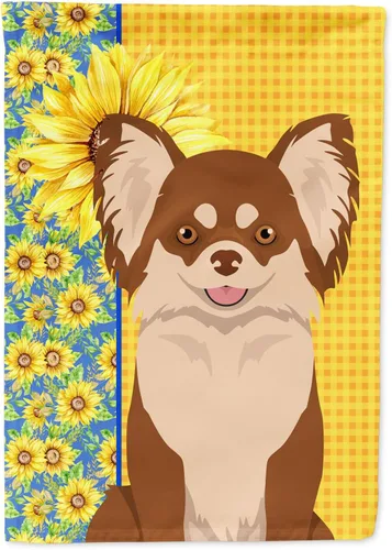 Miniatura 44 de Caroline's Treasures WDK5331CHF - Bandera de verano con diseño de girasoles rojos y blancos, manga grande, para porche, para colgar en la pared