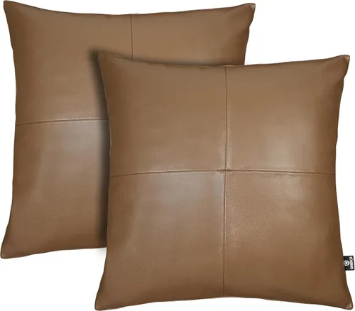 Miniatura 110 de Funda de almohada de piel de cordero – Funda de cojín para sofá, fundas decorativas para sala de estar o dormitorio de 20 x 20 pulgadas – Caja