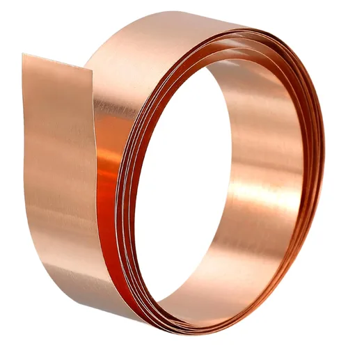 Miniatura 9 de uxcell Rollo de hoja de cobre, placa 3,280.8 ft m x 131.2 ft m x 0.2 ft m de la hoja del metal